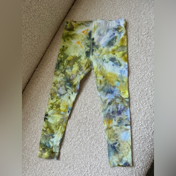 Primary Baby Toddler Leggings Stretch Green Blue size 3 Kids - Picture 2 of 7